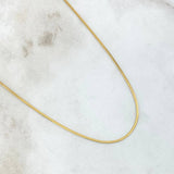 Cadena Mini Espejo 1.1gr / 40cm / 1mm Oro Amarillo +3 18K
