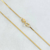 Cadena Mini Espejo 1.1gr / 40cm / 1mm Oro Amarillo +3 18K