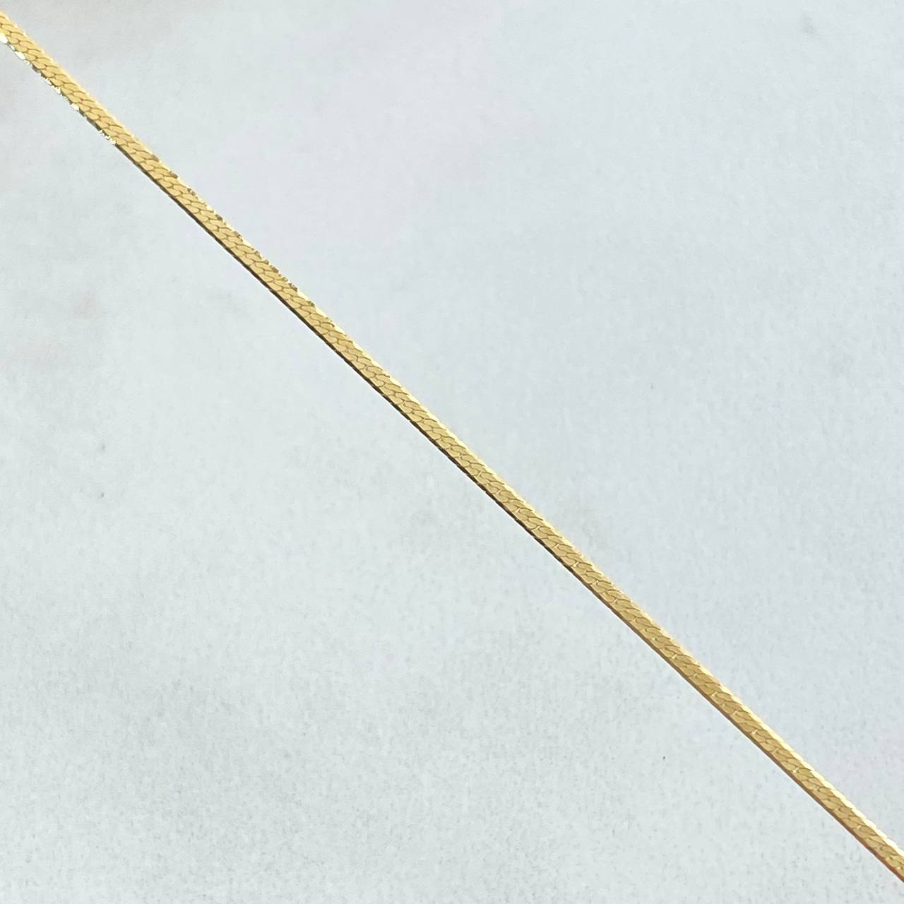 Cadena Mini Espejo 1.1gr / 40cm / 1mm Oro Amarillo +3 18K