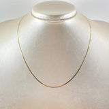 Cadena Mini Espejo 1.1gr / 40cm / 1mm Oro Amarillo +3 18K
