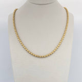 Cadena Militar 17.2gr / 50cm / Nac.Esp. Oro 18K $