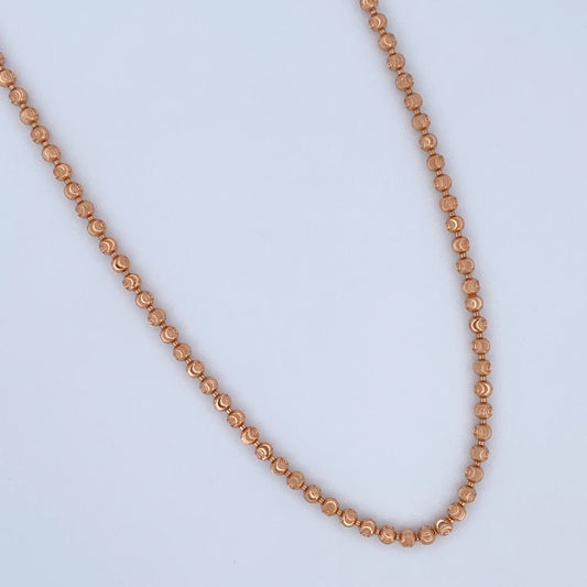 Cadena Militar 21.5gr / 66cm / Nac.Esp. Oro 18K &