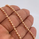 Cadena Militar 21.5gr / 66cm / Nac.Esp. Oro 18K &
