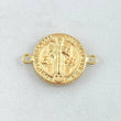 Herraje Medalla De San Benito 1.35gr / 2.3cm / Oro 18K ©