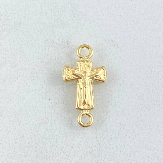 Herraje Cruz Cristo 0.4gr / 3/4 in / Oro Amarillo 18K