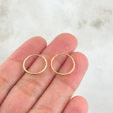 Polished Hoop Earrings 0.55gr / 1.3cm / 18K Gold