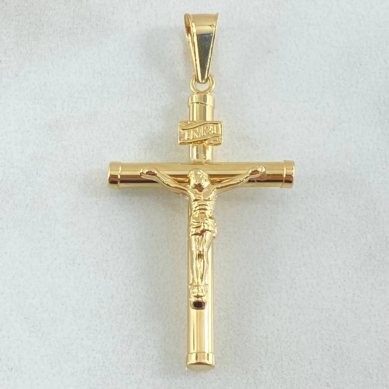 Dije Cruz Cristo 1.7gr / 1 3/4 in / Oro Amarillo 18K
