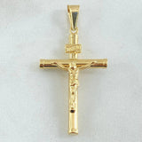 Dije Cruz Cristo 1.7gr / 1 3/4 in / Oro Amarillo 18K