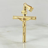 Dije Cruz Cristo 1.7gr / 1 3/4 in / Oro Amarillo 18K