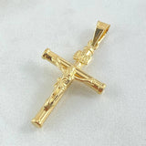 Dije Cruz Cristo 1.25gr / 1 1/2 in / Oro Amarillo 18K *