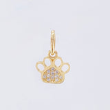 Dije Huella 0.65gr / 1/2 in / Oro Amarillo 18K