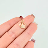 Dije Huella 0.65gr / 1/2 in / Oro Amarillo 18K