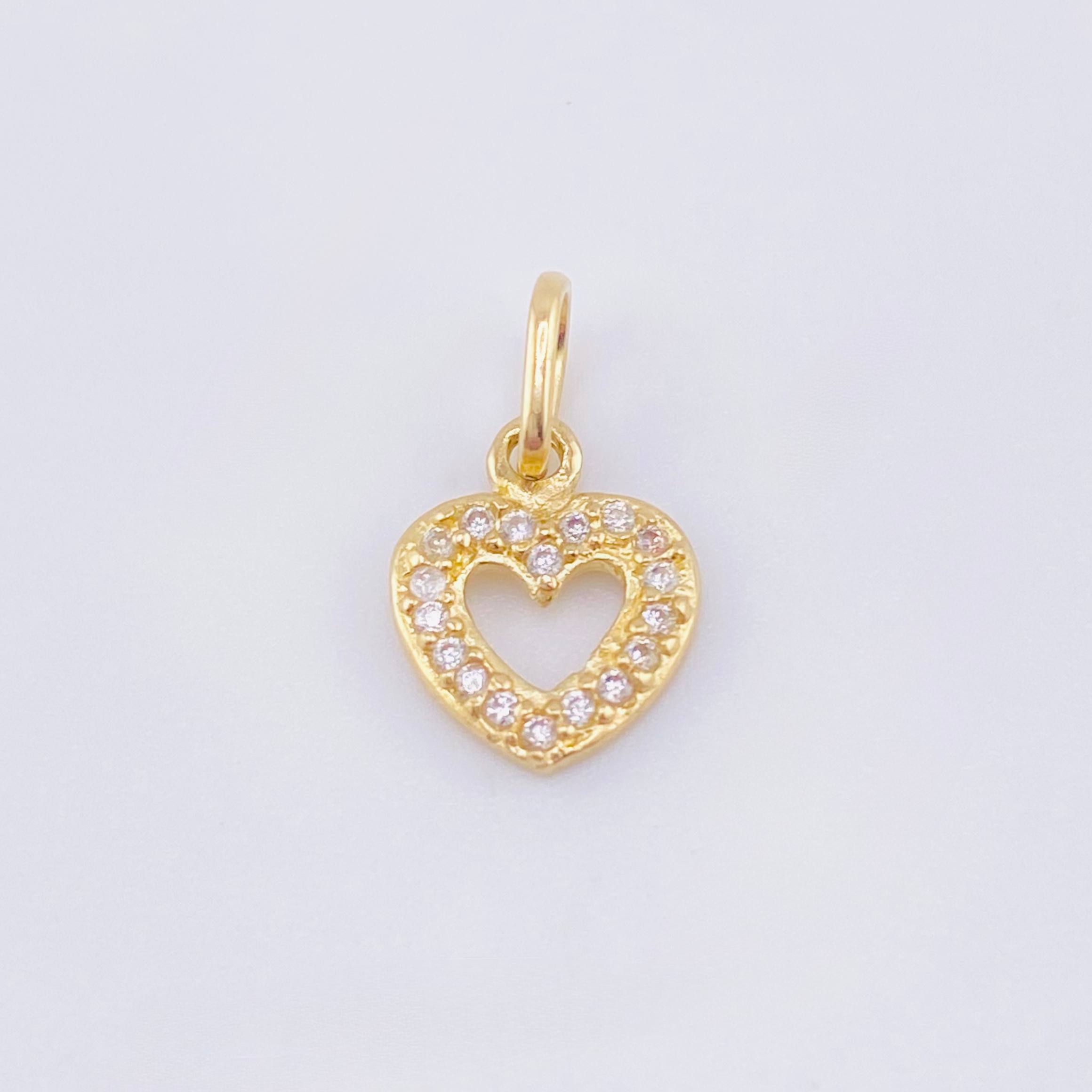 Dije Silueta Corazon 0.75gr / 1/2 in / Oro Amarillo 18K ©