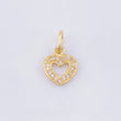 Dije Silueta Corazon 0.75gr / 1/2 in / Oro Amarillo 18K *