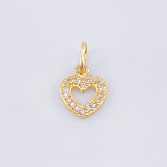 Dije Silueta Corazon 0.75gr / 1/2 in / Oro Amarillo 18K ©
