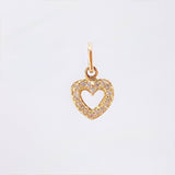 Dije Silueta Corazon 0.75gr / 1/2 in / Oro Amarillo 18K ©