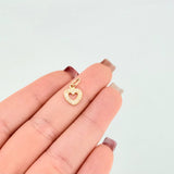 Dije Silueta Corazon 0.7gr / 1/2 in / Oro Amarillo 18K