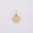 Dije Corazon Tupido 0.7gr / 1/2 in / Oro Amarillo 18K