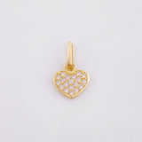 Dije Corazon Tupido 0.7gr / 1/2 in / Oro Amarillo 18K
