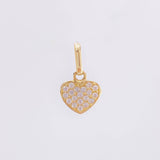 Dije Corazon Tupido 0.7gr / 1/2 in / Oro Amarillo 18K