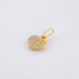 Dije Corazon Tupido 0.7gr / 1/2 in / Oro Amarillo 18K
