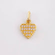 Dije Corazon Tupido 0.9gr / 1/2 in / Oro Amarillo 18K ©