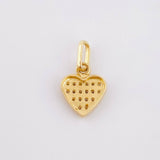 Dije Corazon Tupido 0.9gr / 1/2 in / Oro Amarillo 18K ©
