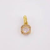 Dije Rombo Tupido 1.05gr / 1/2 in / Oro Amarillo 18K