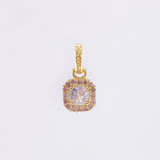 Dije Rombo Tupido 1.05gr / 1/2 in / Oro Amarillo 18K