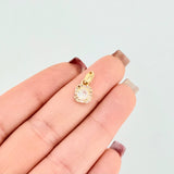 Dije Rombo Tupido 1.05gr / 1/2 in / Oro Amarillo 18K