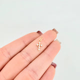 Dije Cruz Tupida 0.45gr / 1/2 in / Oro Amarillo 18K