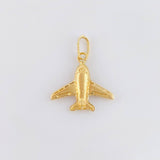 Pendant Airplane 0.6 g / 3/4 in Yellow Gold 18K