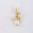 Dije Muerdago Tres Hojas 1.2gr / 3/4 in / Oro Amarillo 18K ©