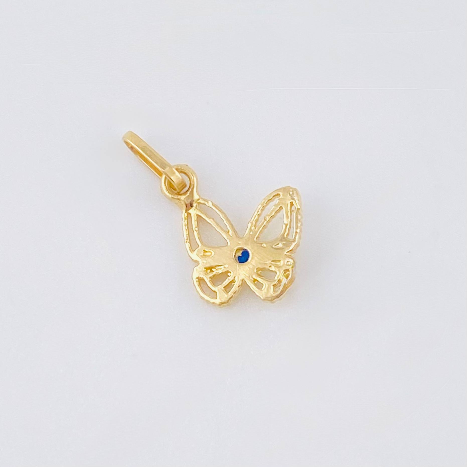 Dije Mariposa 0.45gr / 1/2 in / Oro Amarillo 18K