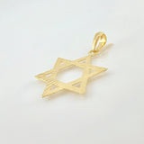 Dije Estrella De David 2.15gr / 1 1/2 in / Oro Amarillo 18K ©