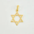 Dije Estrella De David 0.85gr / 3/4 in / Oro Amarillo 18K ©