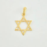 Dije Estrella De David 0.95gr / 1 in / Oro Amarillo 18K *