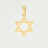 Dije Estrella De David 0.95gr / 1 in / Oro Amarillo 18K *