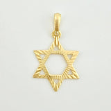 Dije Estrella De David 0.85gr / 3/4 in / Oro Amarillo 18K ©