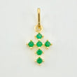 Dije Cruz Tupida 0.4gr / 1/2 in / Oro Amarillo 18K