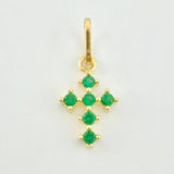 Dije Cruz Tupida 0.4gr / 1/2 in / Oro Amarillo 18K