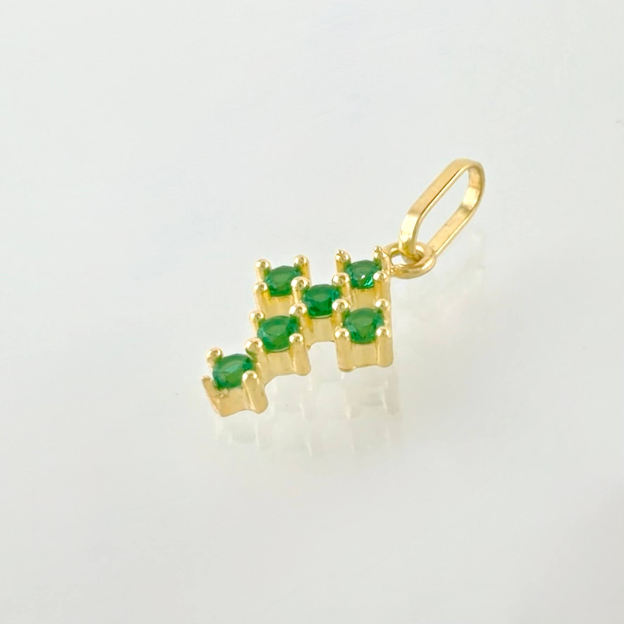 Dije Cruz Tupida 0.4gr / 1/2 in / Oro Amarillo 18K
