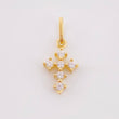 Dije Cruz Tupida 0.4gr / 1/2 in / Oro Amarillo 18K *