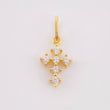Pendant Dense Cross 0.45gr / 1/2 in / Yellow Gold 18K ©