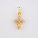 Dije Cruz Tupida 0.45gr / 1/2 in / Oro Amarillo 18K ©