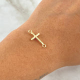 Charm Cross 0.4gr / 2.5cm / Polished 18K Yellow Gold