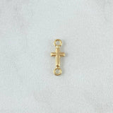 Charm Cross 0.25gr / 1.3cm / Polished 18K Yellow Gold