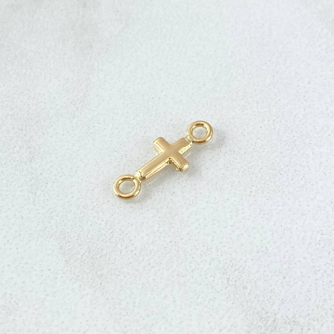 Charm Cross 0.25gr / 1.3cm / Polished 18K Yellow Gold