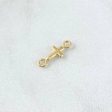 Charm Cross 0.25gr / 1.3cm / Polished 18K Yellow Gold