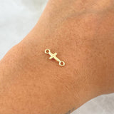 Charm Cross 0.25gr / 1.3cm / Polished 18K Yellow Gold